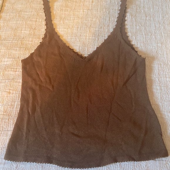 Reformation brown knit tank top NWOT - Picture 1 of 3
